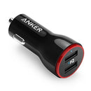 Anker PowerDrive 2 iQ - شاحن ولاعة للسيارة - انكر - مدخلين للشحن - كفالة 18 شهر