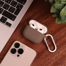 Uniq Vencer Silicone Hang Case - Airpods 3 - 2021 - DARK SAND (BEIGE) - كفر حماية - سماعة ابل ايربودز 3 - 2021 - مع ميدالية وخيط علاقة