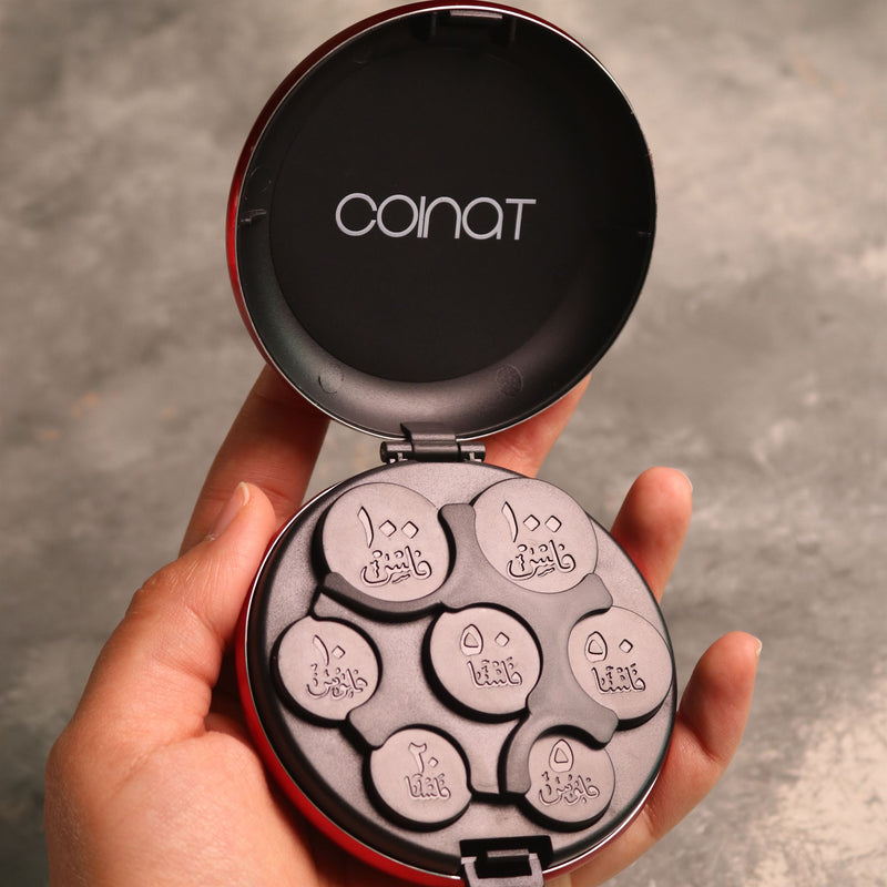 Coinat Aluminum Wallet - Red - احمر - كوينات محفظة القطع النقدية