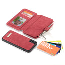 CaseMe 007 - Red - كفر ومحفظة للبطاقات والنقود