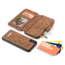 CaseMe 007 - Brown - كفر ومحفظة للبطاقات والنقود