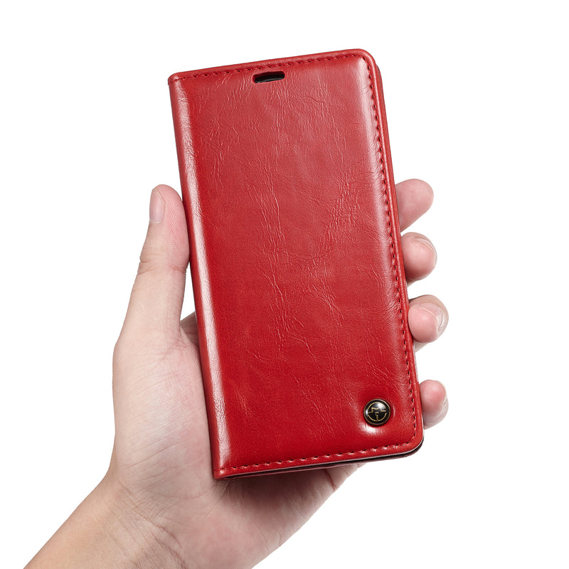 CaseMe 003 - Wallet - Red - كفر محفظة وبطاقات