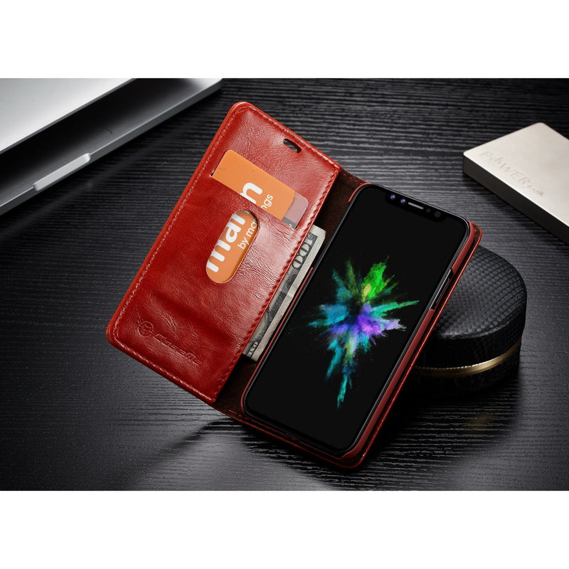CaseMe 003 - Wallet - Red - كفر محفظة وبطاقات