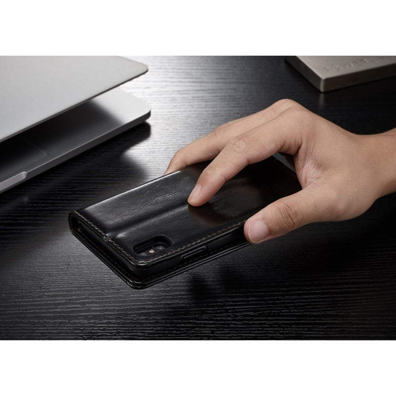CaseMe 003 - Wallet - Black - كفر محفظة وبطاقات