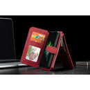 CaseMe 007 - Red - كفر ومحفظة للبطاقات والنقود