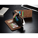 CaseMe 007 - Brown - كفر ومحفظة للبطاقات والنقود