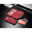 CaseMe 007 - Red - كفر ومحفظة للبطاقات والنقود