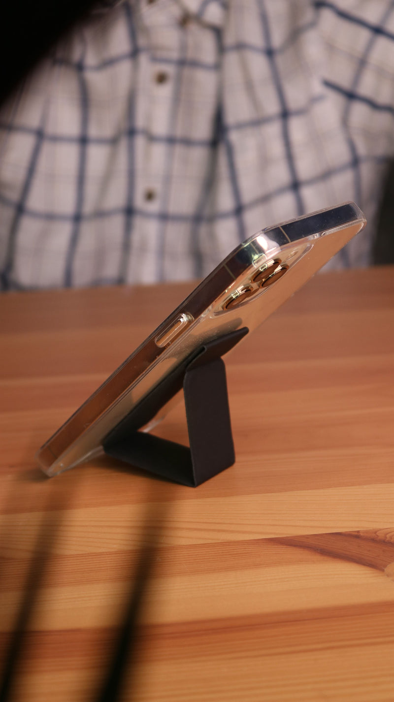 Black Grip, Horizontal, Vertical and Magnetic Stand - مسكة وستاند جانبي ورأسي ومغناطيس للسيارة
