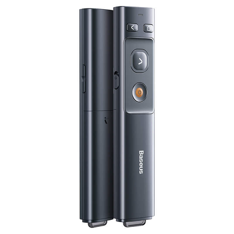 Baseus Orange Dot Wireless Presenter (Red Laser) Wireles Presenter - مؤشر ليزر - للعروض التقديمية - البرزنتيشن - مناسب لجميع انواع الاجهزة والايبادات