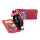 CaseMe 007 - Red - كفر ومحفظة للبطاقات والنقود