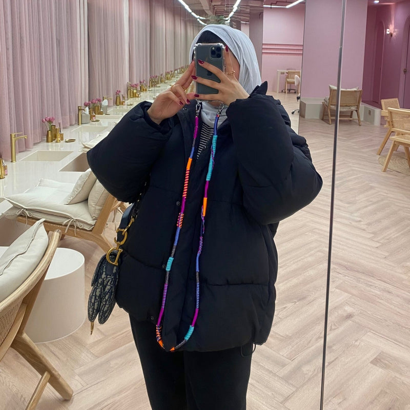 Happy-Nes - Trendy Standard Size Phone Straps - Crazy Summer Strap - With or Without Case - خيط علاقة - صناعة يدوية تركية - يمكنكم اختيار مع كفر او بدون كفر فقط خيط علاقة