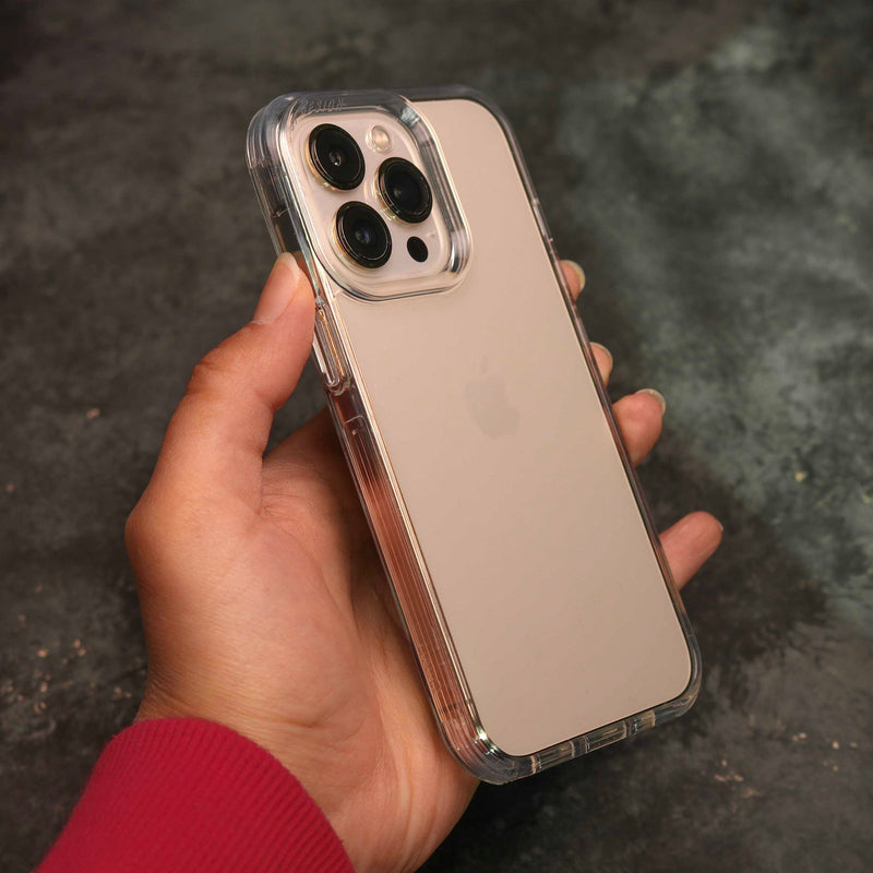 Uniq Hybrid Combat Case - Crystal Clear - iPhone 14/14 Plus/14 Pro/14 Pro MAX - كفر حماية عالية - يونيك