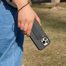 Uniq Hybrid Heldro Mount Series - Vapour Smoke -iPhone 14/14 Plus/14 Pro/14 Pro MAX - كفر حماية عالية مع مغناطيس للسيارة ومسكة شريطة وخيط علاقة - يونيك