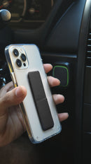 Black Grip, Horizontal, Vertical and Magnetic Stand - مسكة وستاند جانبي ورأسي ومغناطيس للسيارة