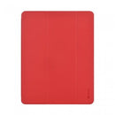 KAKU Leather Case with Pencil Slot for iPad - Red - كفر ايباد - ستاند - مع مكان للقلم