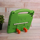 Panda iPad - Green - كفر ايباد حماية عالية - مع مسكة + ستاند + ومكان للقلم - مقاوم للسوائل