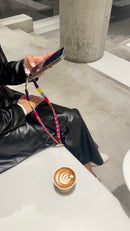 Happy-Nes - The Original Adjustable Phone Strap - Plum Adjustable Strap - With or Without Case - خيط علاقة - صناعة يدوية تركية - يمكنكم اختيار مع كفر او بدون كفر فقط خيط علاقة