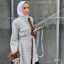 Sky Blue Leather Case with Grip, Card Slot and Strap Lanyard - كفر جلد مع مسكة ومحفظة للبطاقات والنقود وخيط سلسة علاقة