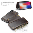 CaseMe 011 - Brown - كفر ومسكة ومحفظة للبطاقات والنقود