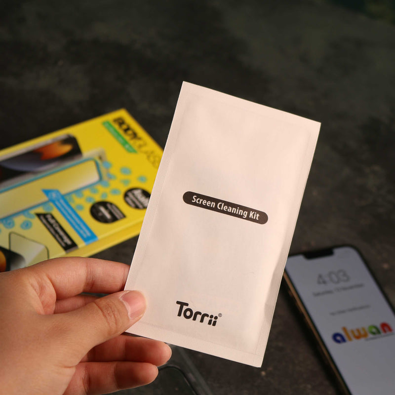 Torrii BODYGLASS Screen Protector Anti-bacterial Coating for iPhone 12/12 Pro/12 Pro MAX - Full Coverage - حماية شاشة شفافة لجميع اطراف الجهاز - توري - مقاومة للخدش والبكتيريا