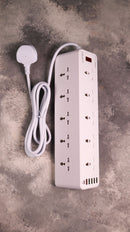 LDNIO Charger Power Strip With 10 Outlets - 30W - 6-Port USB Wall Charger Adapter - موزع شاحن حائط دولي - 10 مخارج كهرباء + 6 مخارج للشحن - قوة 30 واط - كفالة 12 شهر