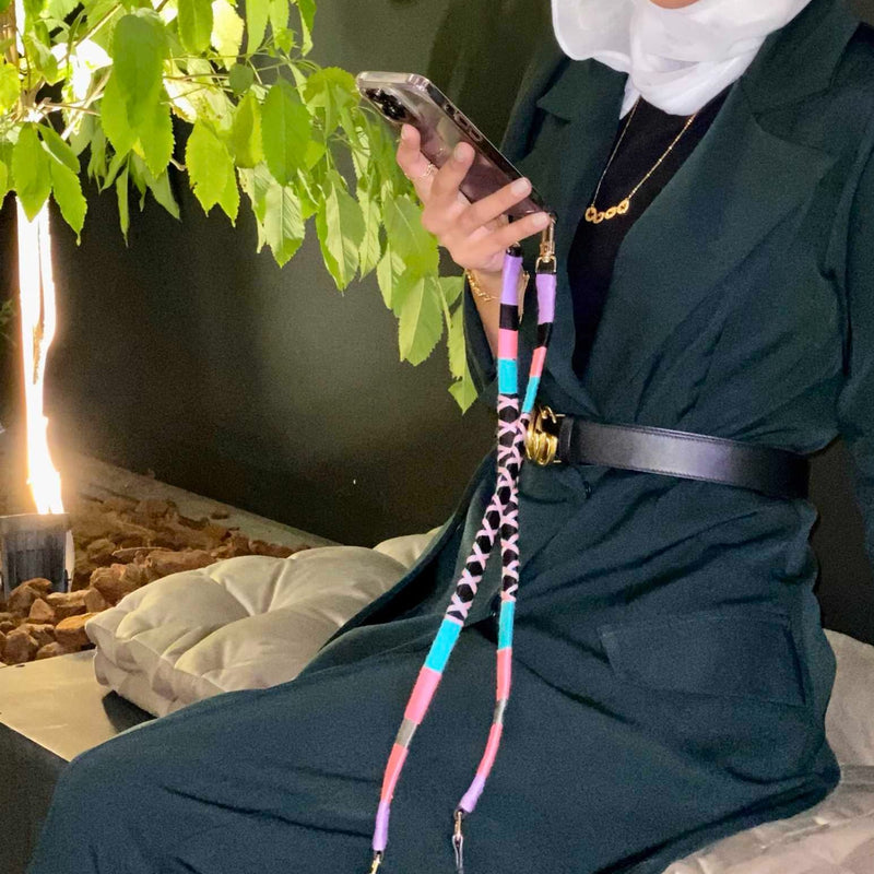 Happy-Nes - The Original Adjustable Phone Strap - Princess Adjustable Strap - With or Without Case - خيط علاقة - صناعة يدوية تركية - يمكنكم اختيار مع كفر او بدون كفر فقط خيط علاقة