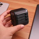 Porodo Universal Travel Charger - شاحن حائط دولي - لجميع دول العالم - منفذين للشحن الذكي والسريع - كفالة 24 شهر