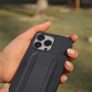 Uniq Hybrid Heldro Mount Series - Vapour Smoke -iPhone 14/14 Plus/14 Pro/14 Pro MAX - كفر حماية عالية مع مغناطيس للسيارة ومسكة شريطة وخيط علاقة - يونيك