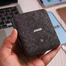 Anker Powerport Atom III 63W Slim - Black Fabric [D] - موزع شحن انكر - 4 فتحات للشحن - قوة 63 واط - 2 منفذين تايب سي - 2 منفذين للشحن الذكي - كفالة 18ش شهر