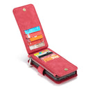 CaseMe 007 - Red - كفر ومحفظة للبطاقات والنقود