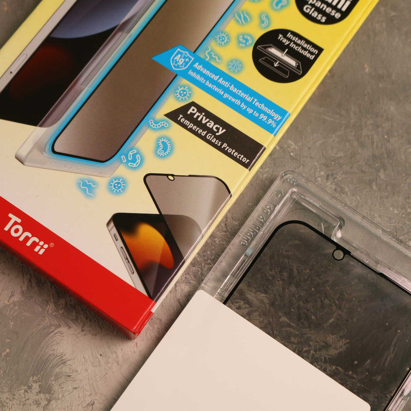 Torrii BODYGLASS (Anti-bacterial) for iPhone 12/12 Pro/12 Pro MAX - Privacy - حماية شاشة خصوصية برايفسي - توري - مقاومة للخدش والبكتيريا