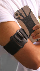 Green Detachable Sports Armband (4" - 6.8")[O] - حزام الذراع الرياضي - لجميع انواع الاجهزة