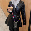 Happy-Nes - The Original Adjustable Phone Strap - Plum Adjustable Strap - With or Without Case - خيط علاقة - صناعة يدوية تركية - يمكنكم اختيار مع كفر او بدون كفر فقط خيط علاقة