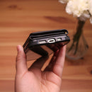 Velvet Case with Wallet Card and Money Slots - Black -  كفر مع محفظة للبطاقات والنقود