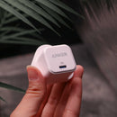 Anker PowerPort III 20W Cube - White شاحن حائط تايب سي - انكر - قوة 20 واط - كفالة 18 شهر