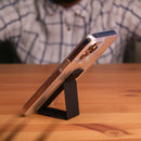 Black Grip with Clear Case and Grip Horizontal, Vertical and Magnetic Stand - كفر حماية مع مسكة وستاند جانبي ورأسي ومغناطيس للسيارة