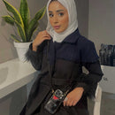 Black Leather Case with Grip, Card Slot and Strap Lanyard - كفر جلد مع مسكة ومحفظة للبطاقات والنقود وخيط سلسة علاقة