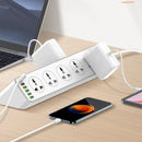 LDNIO Charger Power Strip With 10 Outlets - 30W - 6-Port USB Wall Charger Adapter - موزع شاحن حائط دولي - 10 مخارج كهرباء + 6 مخارج للشحن - قوة 30 واط - كفالة 12 شهر