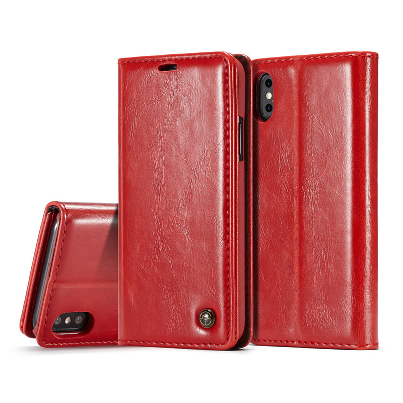CaseMe 003 - Wallet - Red - كفر محفظة وبطاقات