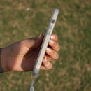 Uniq Hybrid Heldro Mount Series - Dove Matte Clear - كفر حماية عالية مع مغناطيس للسيارة ومسكة شريطة وخيط علاقة - يونيك