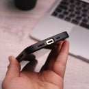 Leather Case with Two Back Card Slot - Dark Blue - كفر جلد مع محفظة للبطاقات والنقود