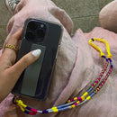 Happy-Nes - Easy Phone Strap - Plum Adjustable Strap - خيط علاقة - صناعة يدوية تركية