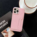 VIP Pink Leather Case with Back Card Slot - كفر جلد مع محفظة للبطاقات والفلوس