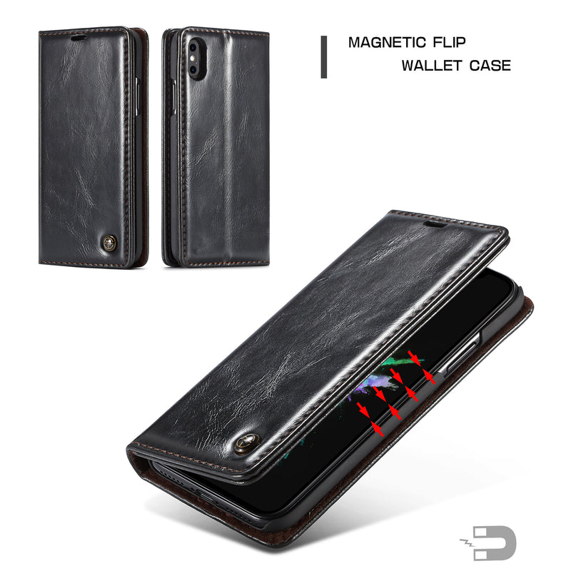 CaseMe 003 - Wallet - Black - كفر محفظة وبطاقات