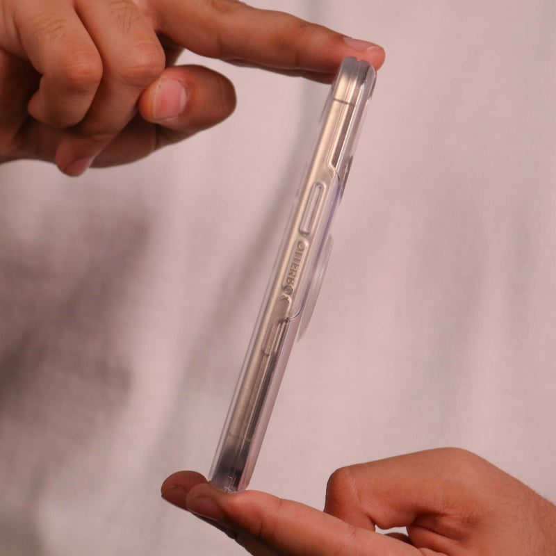 Otterbox Otter+Pop Symmetry Clear Case - Clear - كفر حماية عالية مع مسكة دائرية بوب سوكت - اوتربوكس - شفاف