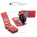 CaseMe 007 - Red - كفر ومحفظة للبطاقات والنقود