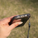 Uniq Hybrid Heldro Mount Series - Vapour Smoke -iPhone 14/14 Plus/14 Pro/14 Pro MAX - كفر حماية عالية مع مغناطيس للسيارة ومسكة شريطة وخيط علاقة - يونيك