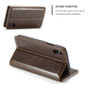CaseMe 003 - Wallet - Brown - كفر محفظة وبطاقات