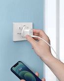 Anker PowerPort III 20W Cube - White شاحن حائط تايب سي - انكر - قوة 20 واط - كفالة 18 شهر