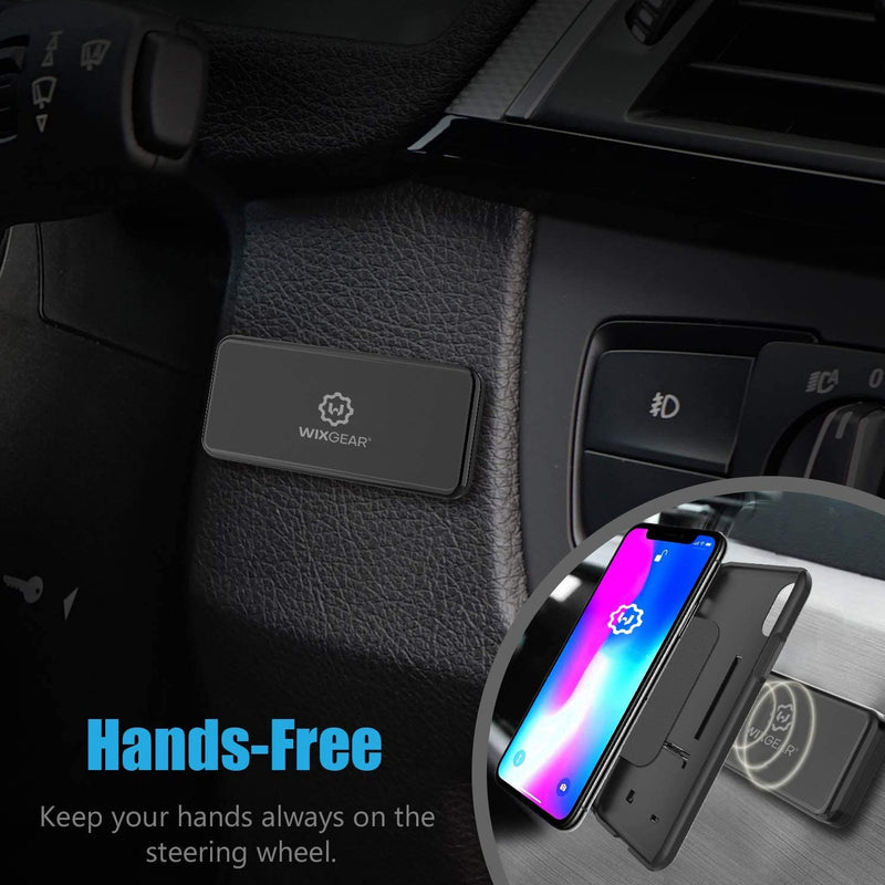 WixGear Rectangle Flat Magnetic Stick On Car Mount - ستاند سيارة مغناطيس - ويكس جير